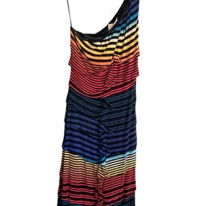 Nicole Miller Multicolor Striped Dress